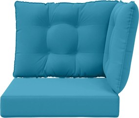 vidaXL Μαξιλάρι Καναπέ Εξωτερικού Χώρου 3 pcs Βασιλικό Μπλε