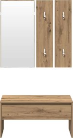 vidaXL σετ επίπλων διαδρόμου Artisan Oak Engineered Wood