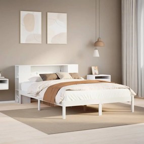 VidaXL Κρεβάτι Βιβλιοθήκη Χωρίς Στρώμα 140x200 εκ Μασίφ Ξύλο Πεύκο