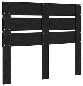 vidaXL Κεφαλάρι Μαύρη Οξυά 135 cm Επεξεργασμένο ξύλο