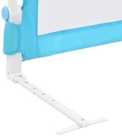 vidaXL Μπάρα Κρεβατιού Προστατευτική Μπλε 120 x 42 εκ. από Πολυεστέρα