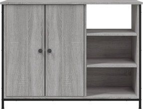 vidaXL Ντουλάπι Γκρι Sonoma 100x33x75 εκ. από Επεξεργασμένο Ξύλο