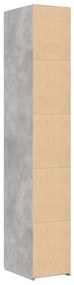 vidaXL Ντουλάπι Γκρι Σκυροδέματος 30x42,5x185 εκ. Επεξεργασμένο Ξύλο