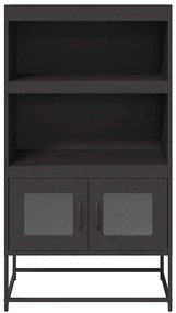 vidaXL Highboard Μαύρο 68x39x123 cm Χάλυβας