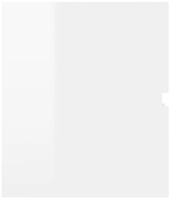 vidaXL Ντουλάπι Νιπτήρα Γυαλιστερό Λευκό 100x38,5x45εκ. από Επεξ. Ξύλο