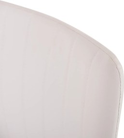 ΚΑΡΕΚΛΑ QUESTA ΜΕ ΜΠΡΑΤΣΑ HM1070.02 ΛΕΥΚΗ 56,5x59x85 cm