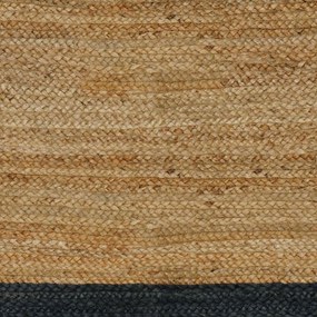 vidaXL Χαλιά χώρου Σκούρο Γκρι 120 x 120 cm Γιούτα