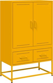 vidaXL Ντουλάπι Μουσταρδί 68x39x111,5 εκ. από Ατσάλι