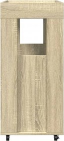 vidaXL Τρόλεϊ Μπαρ Sonoma Δρυς 60x39,5x89 εκ. Επεξ. Ξύλο