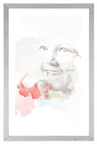 Αφίσα με παρπαστού Ειλικρινής χαρά - 40x60 white