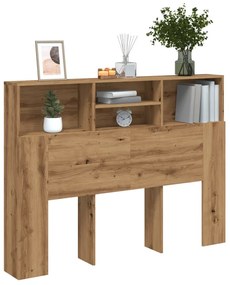 Ντουλάπι κεφαλάρι Δρυς τεχνίτης 140x19x103,5 cm - Καφέ
