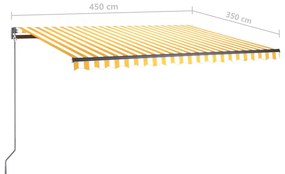 ΤΕΝΤΑ ΑΥΤΟΜΑΤΗ ΑΝΕΞΑΡΤΗΤΗ ΚΙΤΡΙΝΟ/ΛΕΥΚΟ 450 X 350 ΕΚ. 3069848