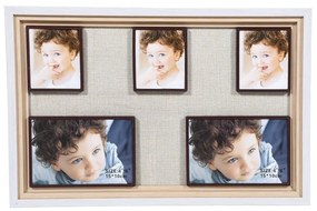 Κορνίζα 5 Θέσεων 373-91-902 25x40 8266-5 Beige Wood