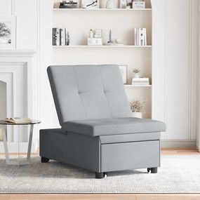 vidaXL Καναπές Κρεβάτι 3 σε 1 - Σχέδιο Pull-Out σε Ανοιχτό Γκρι Υφασμάτινο