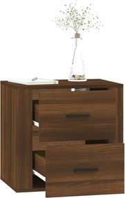 vidaXL Κομοδίνο Επιτοίχιο Καφέ Δρυς 50x36x47 εκ.