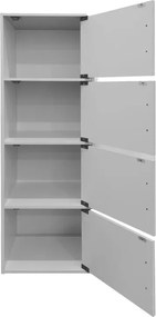 Ντουλάπι-στήλη Soline I pakoworld σε λευκή απόχρωση 40x34.5x120εκ