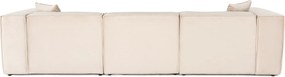 Τριθέσιος Καναπές Lora - Χρώμα Cream - 303x108x65εκ