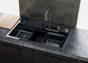 Sanitec Inox Nano Multi 108045 (80x45) - Πολυλειτουργικος Νεροχύτης Κουζινας
