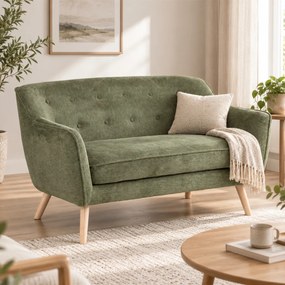 Διθέσιος Καναπές (132x72x77) Spitishop Valencia Green