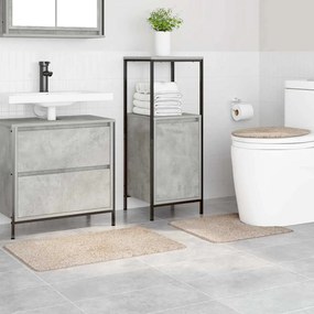 vidaXL Πατάκι μπάνιου 3 pcs Κρεμ 50 x 50 cm Πολυπροπυλένιο