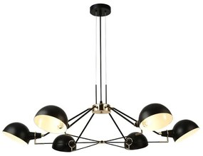 Φωτιστικό Οροφής EG4346P100B 6ΧΕ14 D100ΧH100 Black Aca Decor Metal