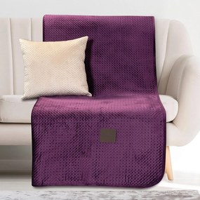 Ριχτάρι Διθέσιο Velvety 180x250 Art 8411 Μωβ       Beauty Home