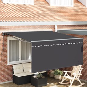 vidaXL Σκηνίτσα Αναδιπλούμενη Ανθρακί Γκρι 350 x 250 εκ