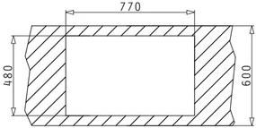 Νεροχύτης Pyramis Sparta 1B 1D-79X50-λείο