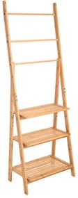 Ραφιέρα Δαπέδου Οργάνωσης Bamboo Essentials Με 3 Ράφια Φυσικό Estia 02-27490