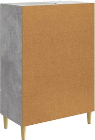 vidaXL Πλαϊνό γραφείο Γκρι Σκυροδέματος 66 x 34,5 x 95 εκ.