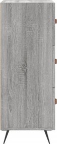vidaXL Ντουλάπι Γκρι Sonoma 34,5x34x90 εκ. από Επεξεργασμένο Ξύλο