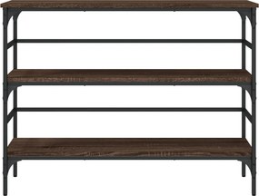 vidaXL Τραπέζι Κονσόλα Καφέ Δρυς 100x32x75 εκ. Επεξεργασμένο Ξύλο