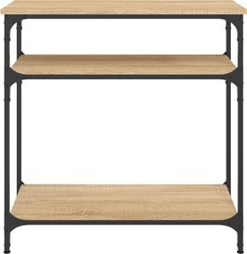 vidaXL Τραπέζι Κονσόλα Sonoma Δρυς 75x29x75 εκ. Επεξεργασμένο Ξύλο
