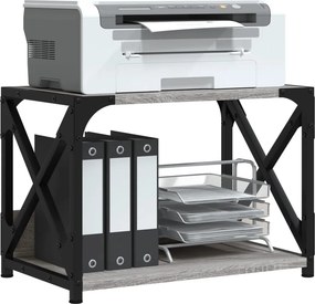 vidaXL Βάση Εκτυπωτή 2 Επιπέδων Γκρι Sonoma 44x26x31,5 εκ Επεξ. Ξύλο