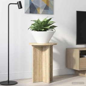 vidaXL Βάση φυτών 2 τεμ. Sonoma Δρυς Ø29,5 x 40 εκ. Επεξεργασμένο Ξύλο
