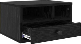 vidaXL Σταντ Εκτυπωτή Μαύρη Οξυά 40 x 32 x 24 εκ Επεξεργασμένο Ξύλο