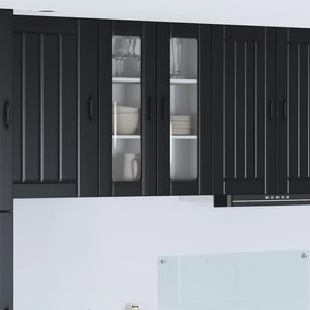 Ντουλάπα Κουζίνας Μαύρο 60 x 31 x 80 εκ. Επεξεργασμένο ξύλο