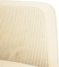 vidaXL Καναπές Loveseat Κρεμ 109 εκ. ύφασμα Corduroy