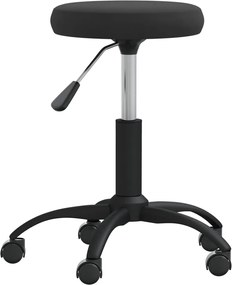 vidaXL Καρέκλα Τραπεζαρίας Μαύρη Βελούδινη