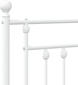 vidaXL Ανταλλακτικό κεφαλάρι Λευκό 150 εκ. Μεταλλικό