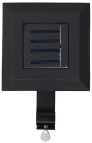 vidaXL Φωτιστικά Εξωτ. Χώρου Ηλιακά 12 τεμ. LED Τετράγωνα Μαύρα 12 εκ.