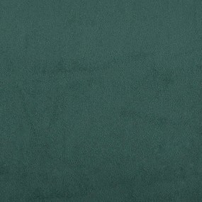 Box Spring Κρεβάτι με στρώματα Σκούρο πράσινο Βελούδινο - Πράσινο