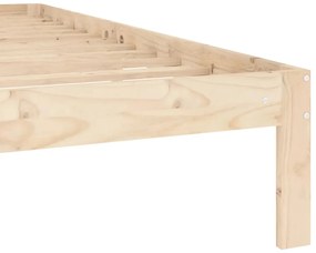 vidaXL Πλαίσιο Κρεβατιού 140 x 200 εκ. από Μασίφ Ξύλο Πεύκου
