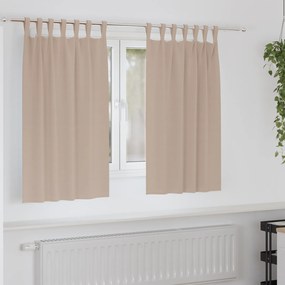 vidaXL Κουρτίνες συσκότισης 2 pcs Taupe 140 x 140 cm Πολυεστέρας