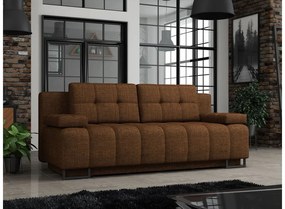 Καναπές - κρεβάτι Rena με αποθηκευτικό χώρο , 200x90x90cm, Καφέ - PL6482