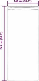 vidaXL Κουρτίνες συσκότισης 2 pcs Κρεμ 140 x 245 cm Βελούδο