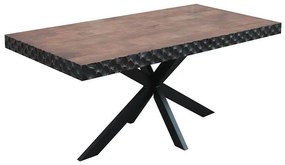 Τραπέζι τραπεζαρίας Amrita Fylliana Kαφέ 180x90x75 εκ