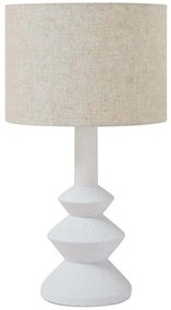 Φωτιστικό Επιτραπέζιο Seb 031600 19x19x62cm Ε27 40W White-Beige