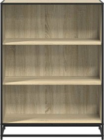 vidaXL Βιβλιοθήκη Χρώμα Sonoma Δρυς 80,5x35x107,5 εκ. Μοριοσανίδα