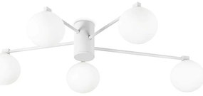Φωτιστικό Οροφής - Πλαφονιέρα Hermes 316680 Φ90x20cm 5xG9 28W White Ideal Lux